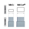 TELEFIX PLUS - Canne de mesure 6m METRICA