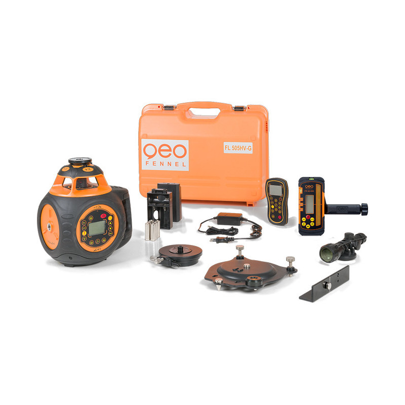Niveau laser rotatif double pentes Geofennel FL 505HV-G - afficheur digital