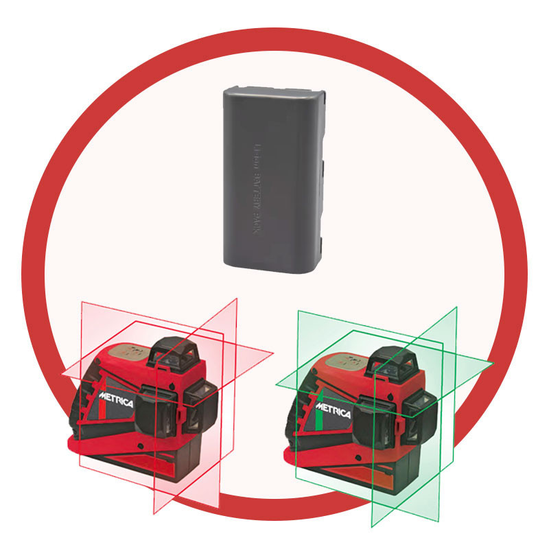 Batterie Li-ion pour laser METRICA 3D-G PRO rayon vert
