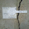 Jauge G6 - Fissuromètre bi-axial pour le suivi des fissures Saugnac