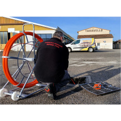 Aiguille tire-câble en fibre de verre diam 9 mm - 100 m