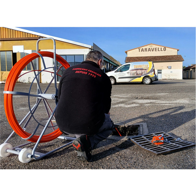 Aiguille tire-câble en fibre de verre diam 9 mm - 100 m