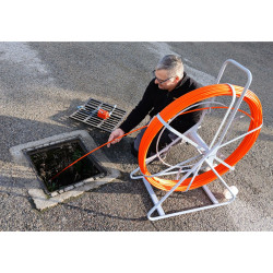 Aiguille tire-câble en fibre de verre diam 9 mm - 100 m