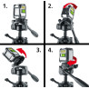 Trépied photo professionnel Laserliner 1/4" avec housse