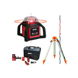Niveau laser rotatif Metrica Bravo H4 - Pack trépied et mire