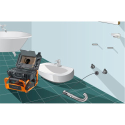 Caméra d'inspection de canalisations DrainInspector HD30 Laserliner