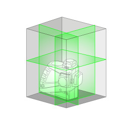 Laser 3 lignes 360° METRICA 3D-G Vert