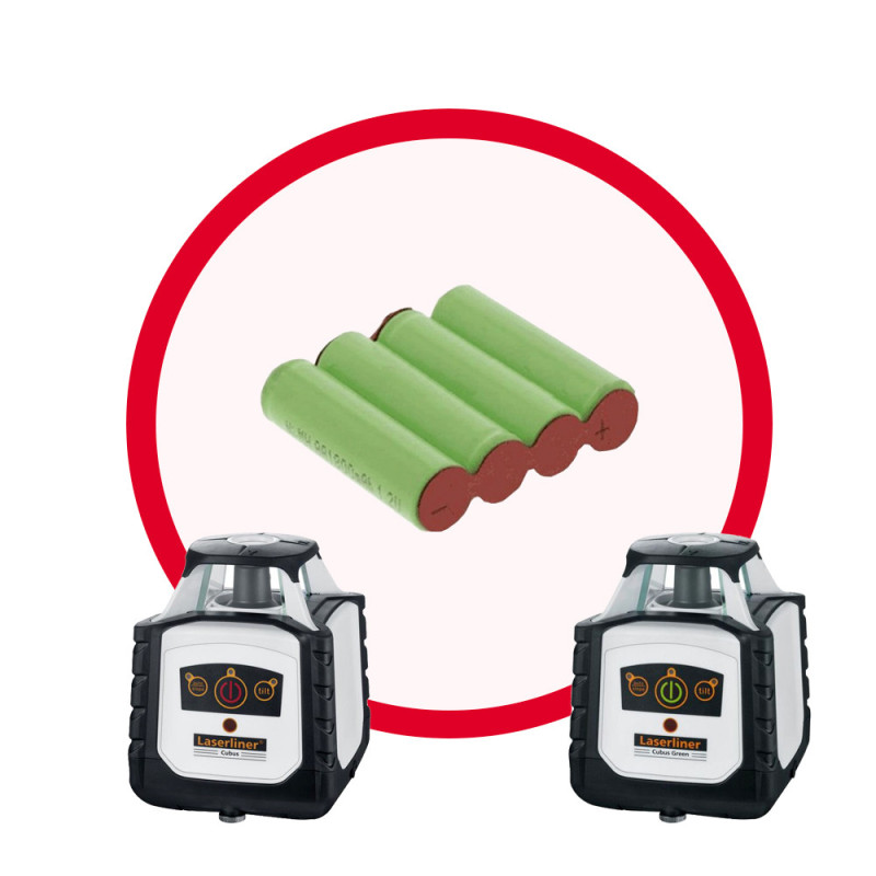 Batterie rechargeable pour CUBUS Laserliner 4.8V 2600mAh