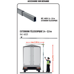 Canne de mesure Camion et remorque TELEFIX 5 m Metrica avec bras télescopique Catalogue Produits