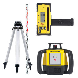 Niveau laser rotatif Leica Rugby 610 + Rod Eye Basic