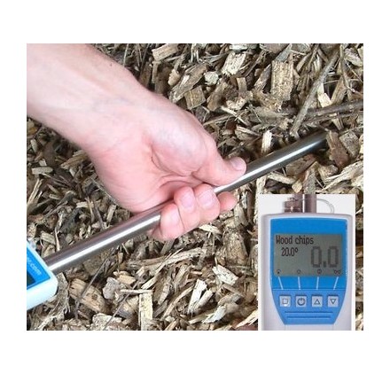 Testeur pour mesurer l'humidité de votre bois. Humidimetre à buches. 