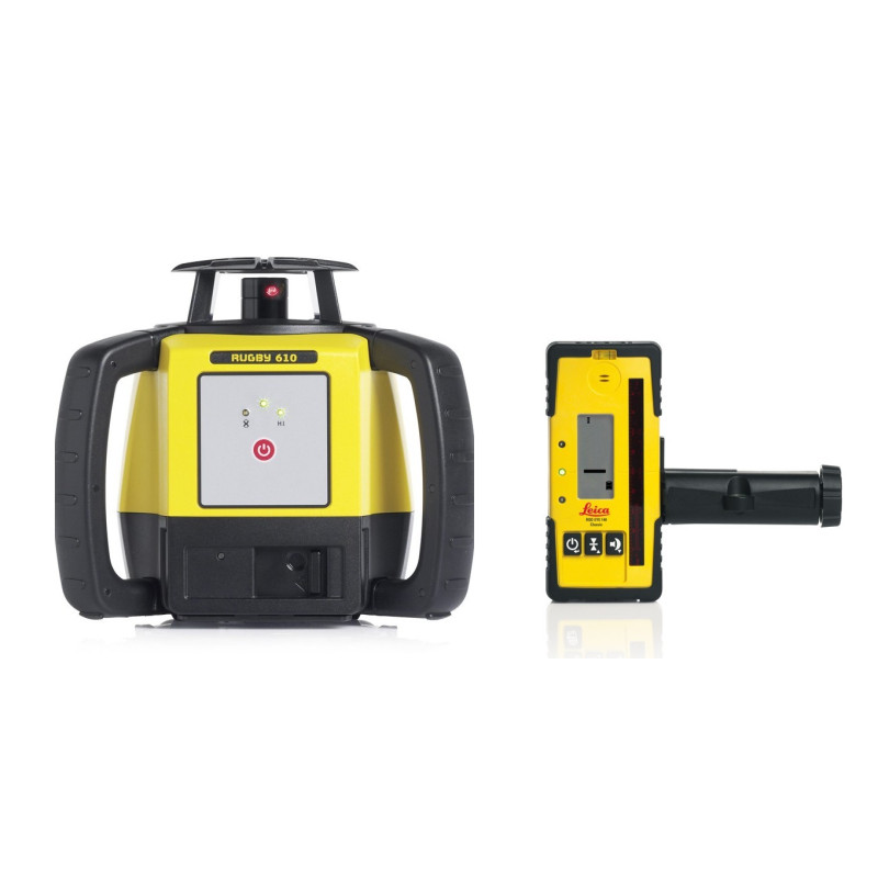 Leica RUGBY 610 + Batteries Lithium Ion + Rod Eye 140