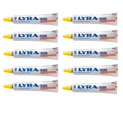 BOÎTE DE 10 TUBES MARQUEUR DE PEINTURE JAUNE