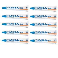 BOÎTE DE 10 TUBES MARQUEUR DE PEINTURE BLEUE