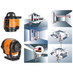 Laser rotatif automatique professionnel FL 180A Geofennel avec cellule et batteries