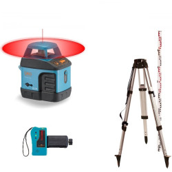 Pack laser rotatif automatique EL515 Geofennel écoline + trépied alu + mire alu4x1m