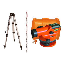 Pack niveau optique automatique de chantier CAL 32 Metrica