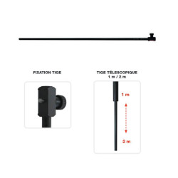 Canne de mesure Camion et remorque TELEFIX 5 m Metrica avec bras télescopique