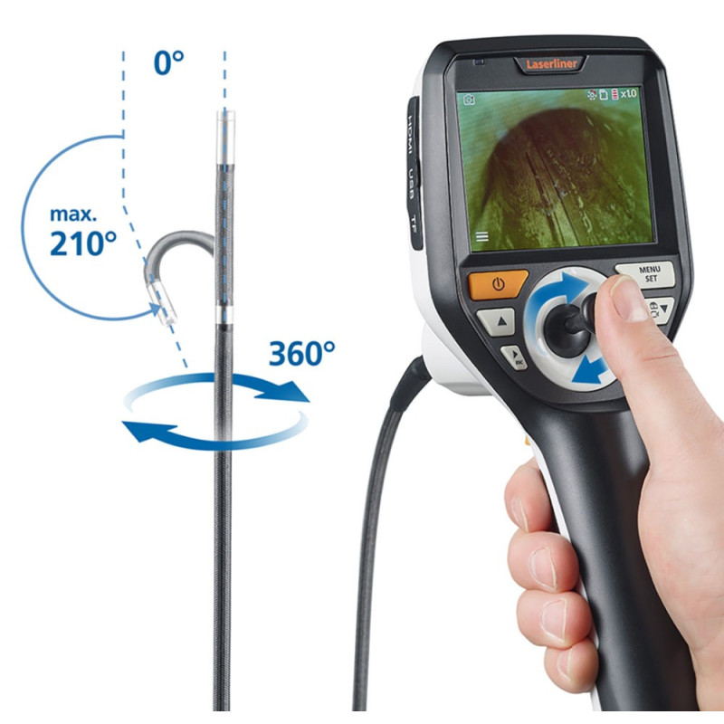Caméra d'inspection VideoInspector 3D Laserliner avec tête orientable