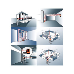 Laser rotatif ROTATIVO HV4 METRICA avec trépied et mire