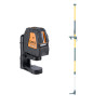 Niveau laser croix FL 40 PowerCross Plus GeoFennel + Canne 3.40m
