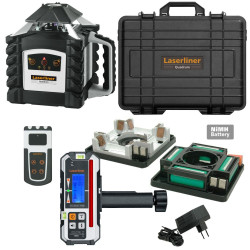 Niveau laser rotatif simple pente Laserliner Quadrum M350S - trépied et mire