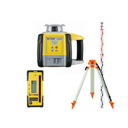 Laser rotatif de chantier Geomax ZONE 20 H avec cellule ZRD105 - Trépied et mire