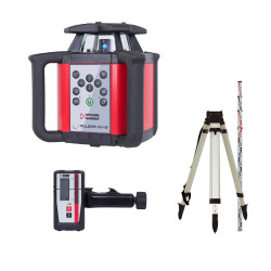Niveau laser rotatif nivellement Nestle Pulsar HV-G+ - Cellule + trépied et mire 4m