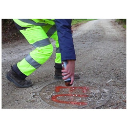 Traceur Peinture Chantier PRO MARKER - Noir - Carton de 12