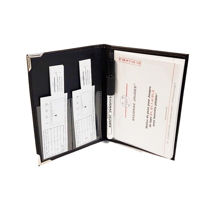 Kit Expert : 3 Jauges G1 et 1 fissuromètre SAUGNAC - En pochette