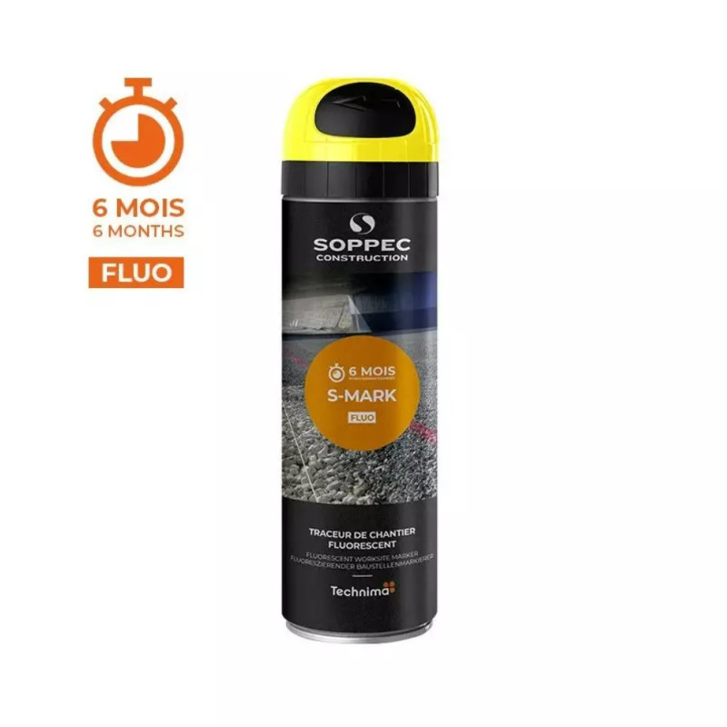 Traceur chantier Jaune Fluo S-MARK SOPPEC