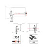 Télémètre laser FLASH Alu 60+60 METRICA