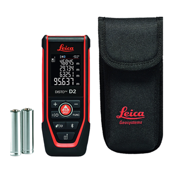 Contenu de la boîte du télémètre Leica DISTO D2