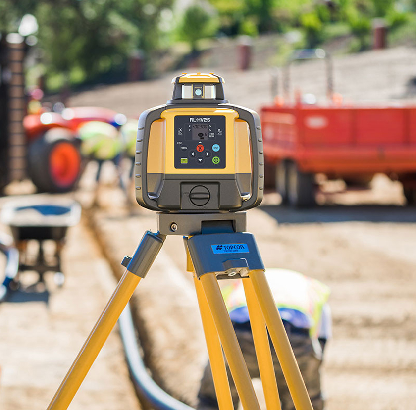 TOPCON RL-HV2S en chantier